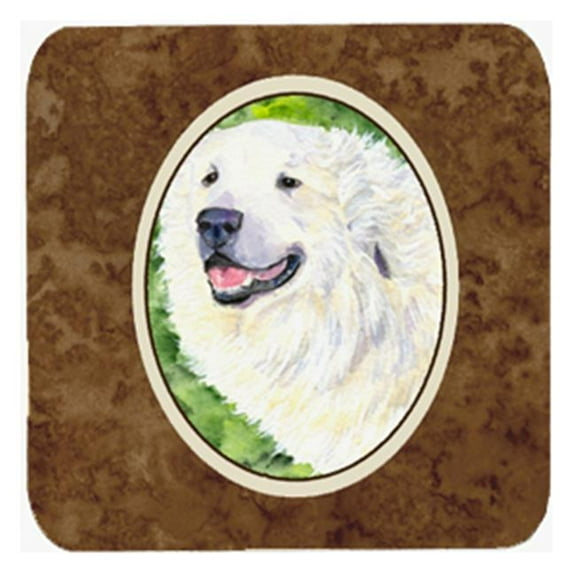 Great Pyrenees Foam Coasters, Set - 4