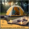thumbnail image 2 of Latex Black Heavy Duty Outdoor 30 Inch Bungee Cords with Hook Bungee Straps 4Pcs30inch, 2 of 9