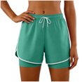 thumbnail image 5 of RFQWOVSR Women's High Waist 2-in-1 Athletic Shorts with Pockets Quick Dry Running Shorts for Women XL, 5 of 5
