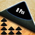thumbnail image 1 of Rug Gripper,8 Pcs Anti Slip Rug Grips,Double Sided Rug Gripper for Hardwood Floors,Rug Grippers for Area Rugs,Rug Corner Grippers,Washable Non Slip Rug Pads,Rug Corners to Hold Rug Down, 1 of 5