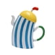 thumbnail image 4 of Hervidor de agua de cerámica de 800ml, tetera hecha a mano de gran capacidad con dibujos animados, tetera para cocina, restaurante, viajes, hogar,, 4 of 9