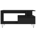 thumbnail image 3 of vidaXL Coffee Table Black 90x49x45 cm Engineered Wood, 3 of 5