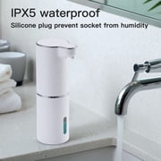 Soap Dispenser, Automatic Foaming Hand Soap Dispenser 300ml Touchless Foam Soap Dispenser Rechargeable Bathroom Countertop Soap Pump for Kids Xmas Gift