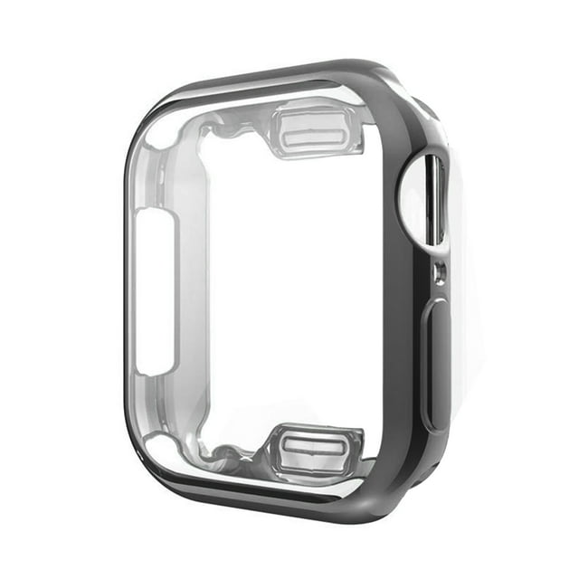 Flmtop Protective Case Full Coverage Anti-drop 38mm 40mm 42mm 44mm Ultra-Thin Electroplating Smart Watch Protector for iWatch 2/3/4/6