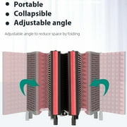 Technical Pro 5-Panel Microphone Isolation Shield Portable Acoustic Foam Black