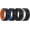 Black&Black, Black&White, Black&Blue, Black&Orange, variant on Men's Silicone Wedding Bands, 8mm Comfort Fit with Unique Inner Groove Design, Rubber Engagement Rings for Daily Wear and Activities, Black&Orange, Size 11