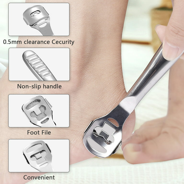 Camila Solingen CS22 Callus Remover for Feet and Hand, Dry Feet Treatment  and Wart Removal, Razor Blade Scraper Foot Exfoliator, Pedicure Tools for