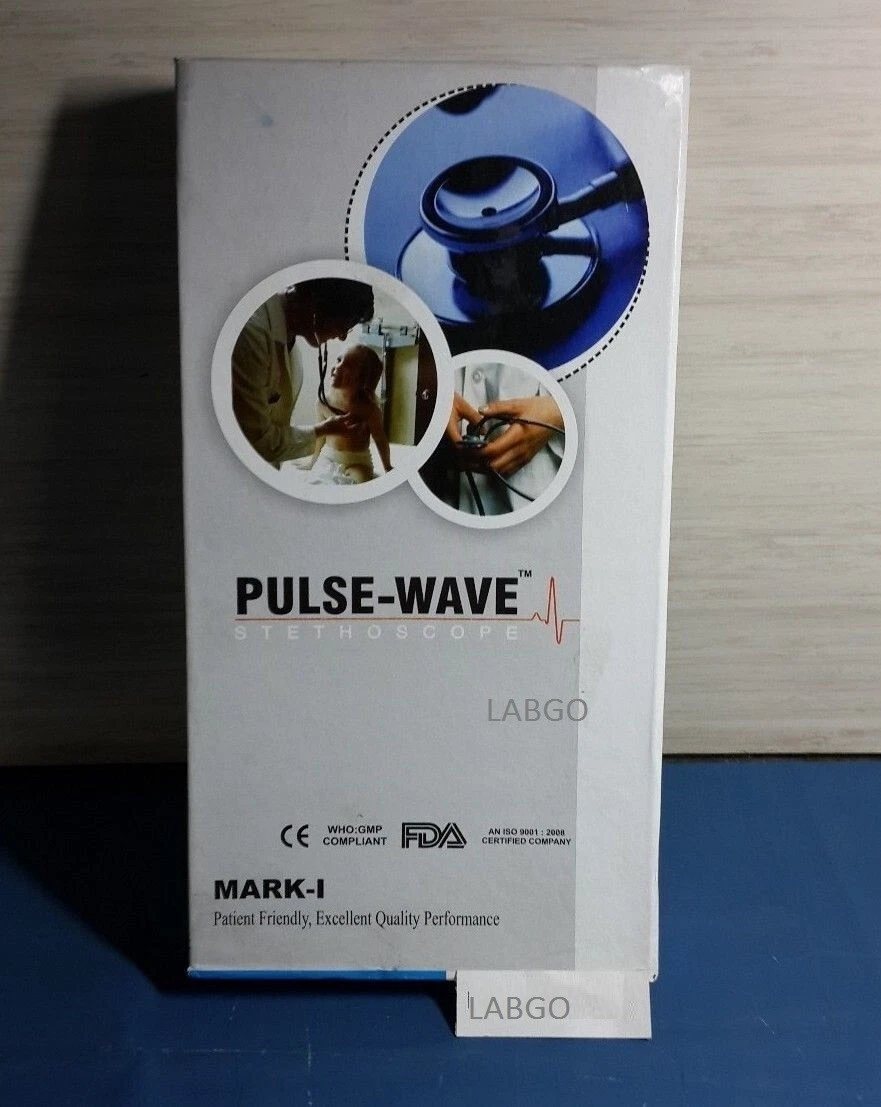 PulseWave Stethoscope with Nickel-Coated Frame and Soft Earpiece for Enhanced Comfort & Durability