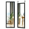 thumbnail image 1 of Costway Door Wall Mounted Mirror Full Length Hanging Wood Frame Mirror Decor Black, 1 of 8