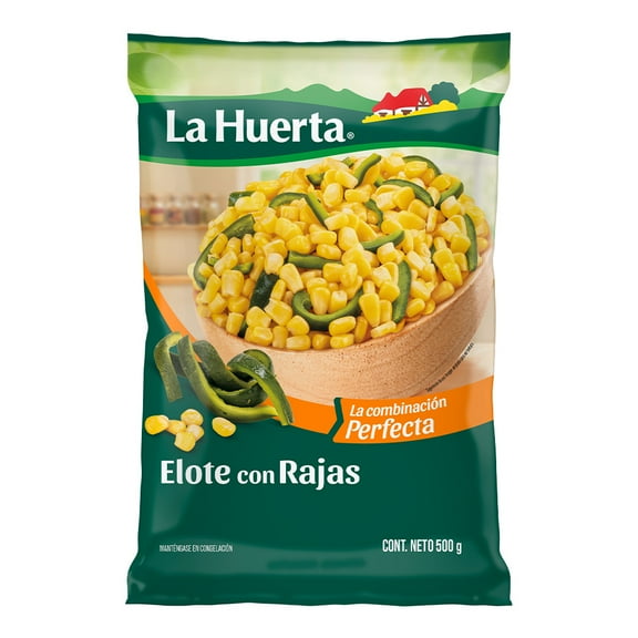 Elote con rajas La Huerta   congeladas 500 g