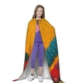 thumbnail image 4 of Naloa Colorful Sweaters And Strings Hooded Cloak Cape with Hood Halloween Capes Women Witch Costume Vampire Cloak Wizard Robe Cosplay Costume with teenagers-Medium, 4 of 7