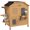 Yellow, variant on PawHut Outdoor Cat House 2-Storey Wooden Catio for Feral Cats, Grey