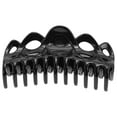 thumbnail image 4 of Unique Bargains 1 Pc Fashion Corrugated Edge Hair Clips Hairdo Clip Black, 4 of 5