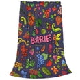 thumbnail image 2 of Honeii Berry Fruits Print Fleece Blanket - Throw Blanket for Bed, Sofa, Couch, Camping, and Travel , Microplush Ultra Soft Warm Blanket-80"x60", 2 of 7