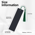 thumbnail image 3 of Kdxio Black Fish scales Print Metal Tassel Bookmarks,Perfect Gift for Art Lovers and Bookworms Metal Bookmarks for Women, 3 of 8