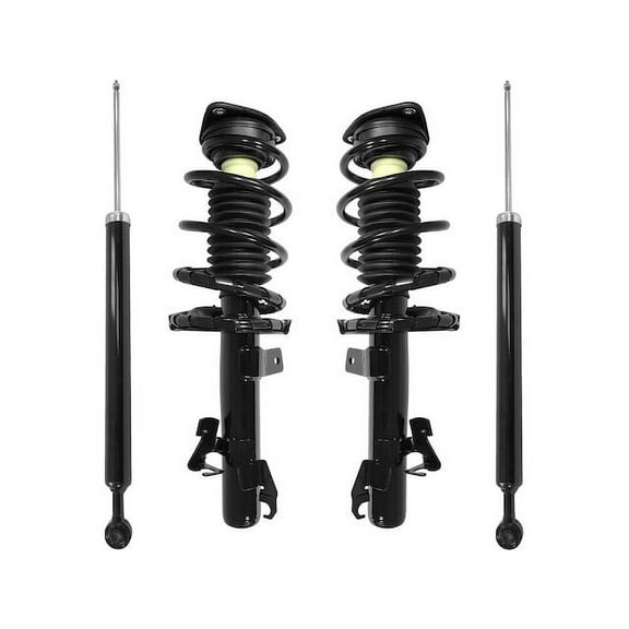 Front and Rear Suspension Strut and Shock Absorber Assembly Kit - Compatible with 2010 - 2013 Mazda 3 2011 2012