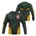 thumbnail image 3 of Sudadera con capucha con estampado 3D de calavera y camuflaje con emblema de la bandera nacional de Lituania para hombre, ideal para deportes al aire libre y ocio, estilo hip hop, 3 of 5