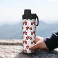 thumbnail image 7 of Susaid Red Wheeled Tractors Print 18oz Sports Insulated Kettle Stainless Steel Water Bottle Leakproof Sport Flask, 7 of 7