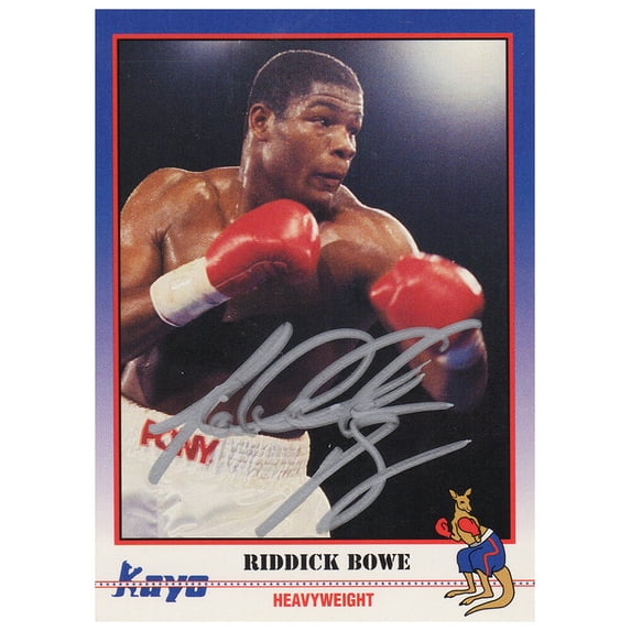 Riddick Bowe Signed 1991 Kayo Boxing Trading Card #171