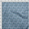 thumbnail image 4 of oneOone Silk Tabby Light Blue Fabric Abstract Floral Craft Projects Decor Fabric Printed By The Yard 42 Inch Wide, 4 of 5