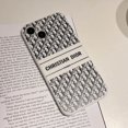 thumbnail image 1 of Funda Blanca Negra Para Teléfono iPhone 14ProMax 11 12 13 Pro Max 7 8 Plus X XR XS Protectora Completa Patrón Letra D De Lujo, 1 of 4