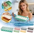 thumbnail image 3 of Silicone Freezer Tray With Lid, Ice Cube Mold For Homemade Ice Cubes, Flexible Reusable Silicone Ice Tray, Easy Release Ice Molds For Freezer Storage, Food Grade Silicone Ice, 3 of 3
