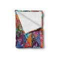 thumbnail image 2 of Balinese Soft Flannel Fleece Throw Blanket, Colorful Cultural Pattern in Quilting Style with Traditional Floral Details, Cozy Plush for Indoor and Outdoor Use, 50" x 70", Multicolor, by Ambesonne, 2 of 6