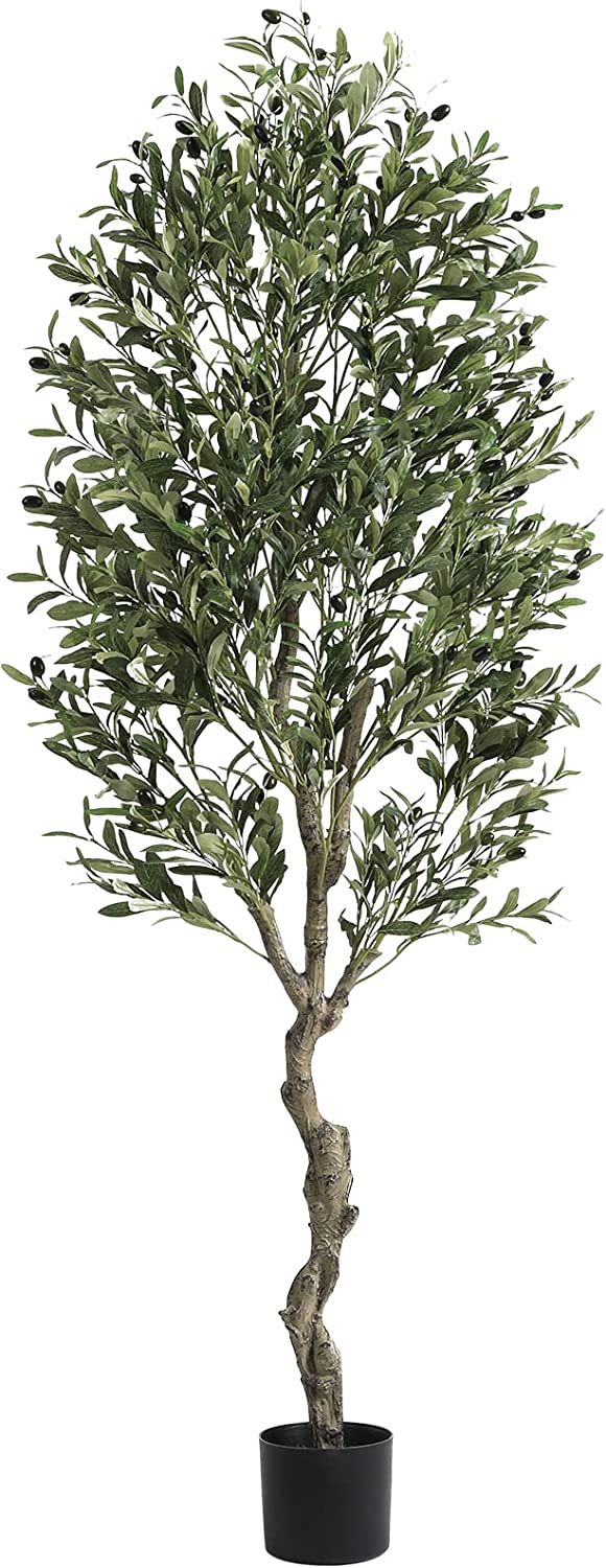 VIAGDO Olive Tree Artificial Indoor 6.23ft Tall Fake Olive Silk Tree
