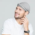 thumbnail image 4 of Turbante para Hombre, Bufanda con Forro de Seda Satinada, Turbante Tipo Camiseta para Rastas., 4 of 4