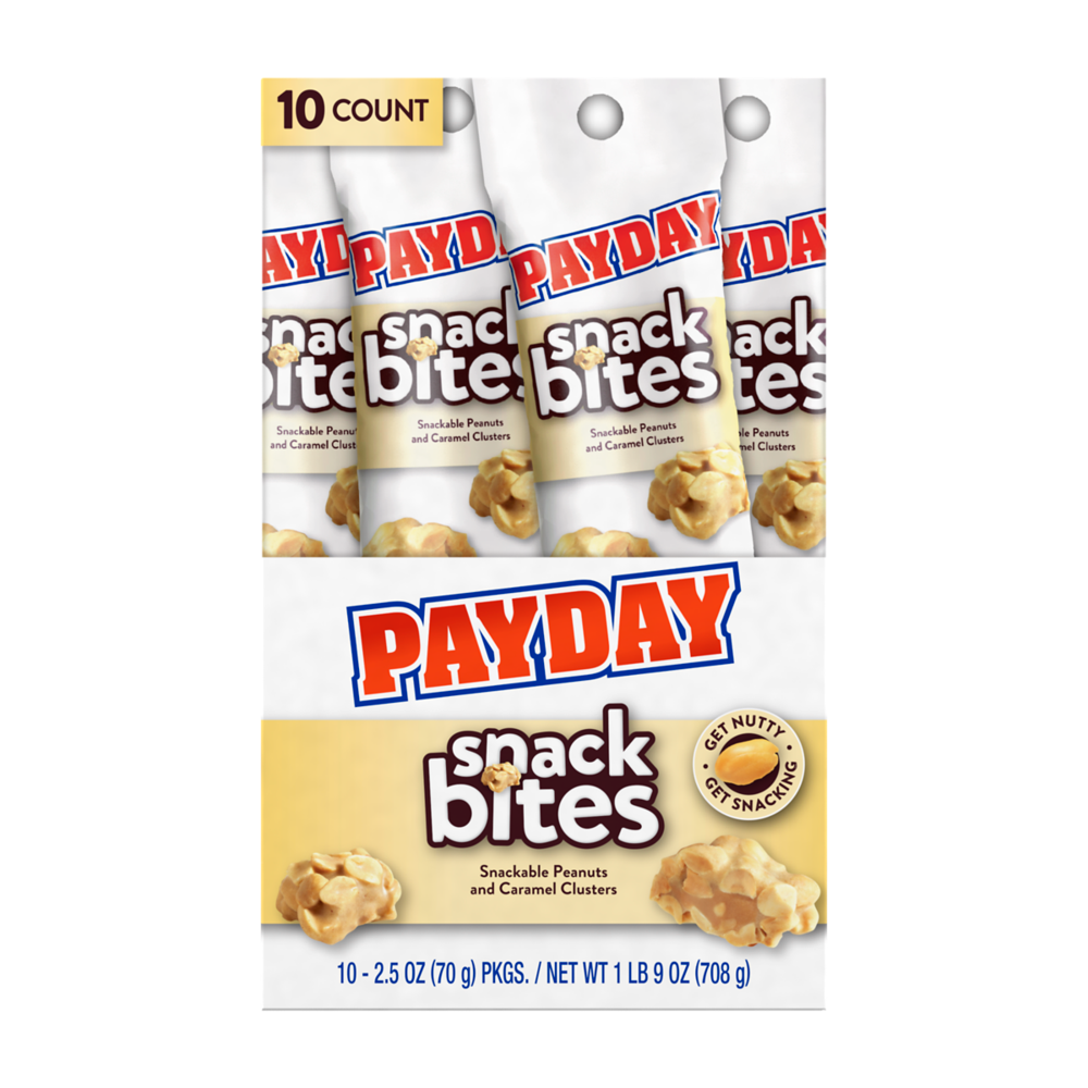 Payday Peanut and Caramel Snack Bites, 2.5 Oz., 10 Count