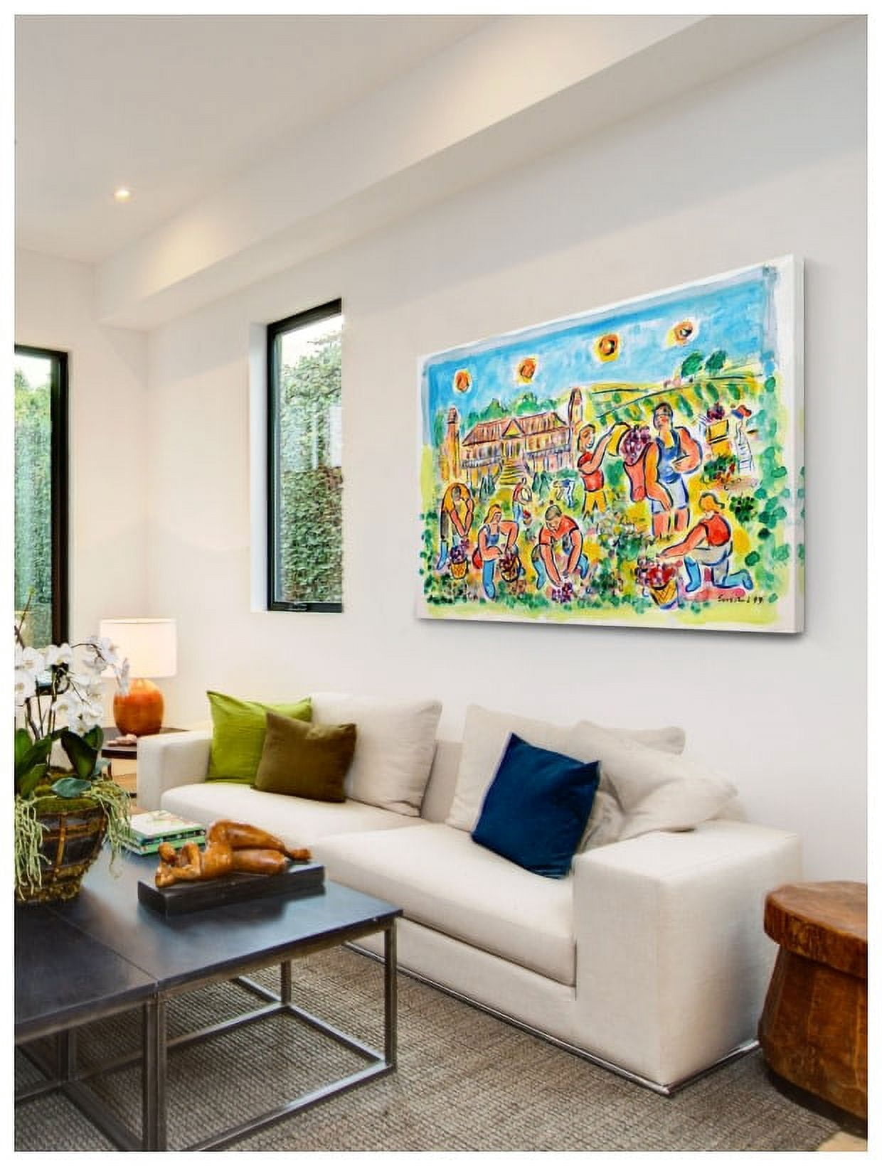 Marmont Hill "Autumn Harvest at Chateau Magnol" by Wayne Ensrud Painting Print on Canvas