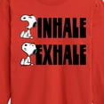 thumbnail image 3 of Peanuts - Snoopy Inhale Exhale - Toddler & Youth Long Sleeve Graphic T-Shirt, 3 of 6