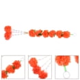 thumbnail image 4 of Guirnalda de caléndula: Guirnalda de caléndula para Diwali, hebras largas, decoraciones para el Día de los Muertos, flores artificiales, adornos colgantes para fiestas, decoración del hogar., 4 of 4