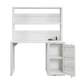 thumbnail image 4 of ACME Cargo Metal Desk and Hutch with Shelf in White, 4 of 6