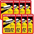 thumbnail image 1 of Angles Morts Sticker Motorhome Blind Spot Stickers, 10 Pack Car Blind Spot Warning Stickers Reflective Weatherproof Self-Adhesive Sticker, 1 of 4