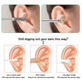 thumbnail image 4 of 6 PCs Ear Wax Removal Kit Stainless Steel Safety Premium Earwax Cleaner Ear Curette With Storage Bag Ear Cleaning Tool, 4 of 7
