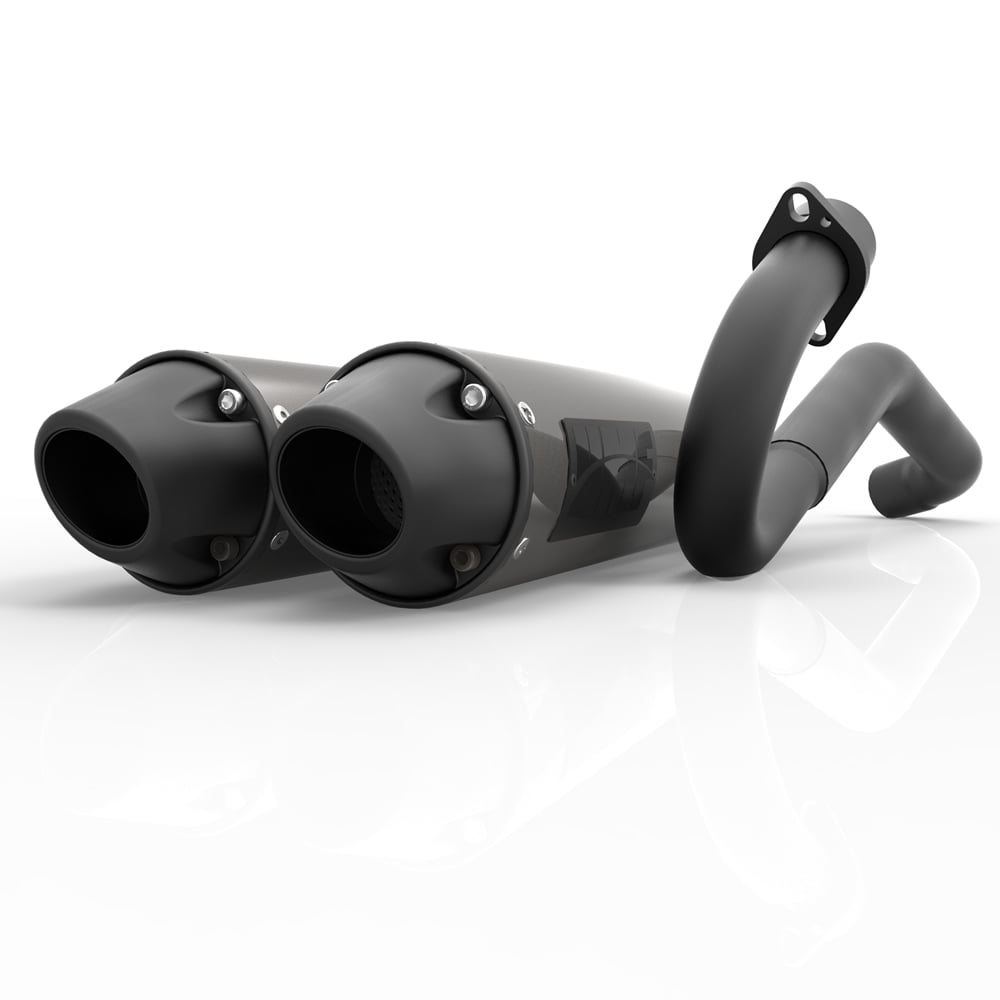 HMF CanAm Renegade 1000 2012 2020 Dual Full Blackout Exhaust Muffler