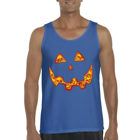 Normal is Boring - Men's Tank Top for Men, up to Men Size 3XL - Halloween Costume Pumpkin Face