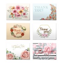  Thank You Cards Set (24pcs), Includes Blank Cards & Envelopes with Motiv 