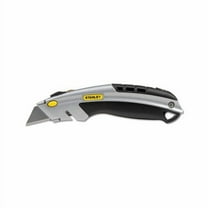 Curved Quick-Change Utility Knife Stainless Steel Retractable Blade, 3 Blades