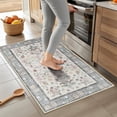 thumbnail image 2 of Ultrug Floral Area Rug Soft Non Slip Vintage Rugs for Living Room Bedroom Home Deocr Flower Carpet,2'x3',Pink, 2 of 6