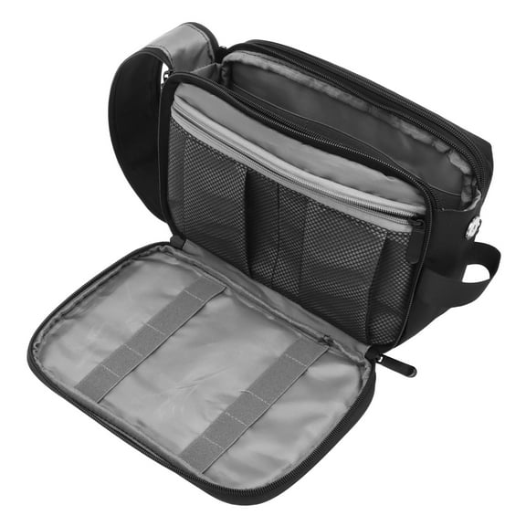 Travel Toiletry Bag for Men Large Capacity Travel Toiletry Organizer Wide Open Double Zipper Shaving Bag for Shaving Accessories