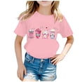 thumbnail image 1 of TZEWGL T-Shirts pour Enfants Imprimés Col Rond Manches Courtes Vêtements d'Été Amples pour Enfants Taille 4-6T, 1 of 5