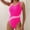 A_ Pink, variant on UTSJKR Women Athletic One Piece Swimsuit Racerback Sport Lap Swimming Suits Swimwear Training Slimming Bathing Suit Navy XL