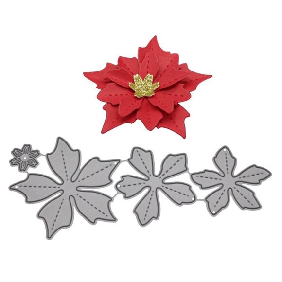 Troqueles de corte Mvchifay, plantillas metálicas de 15,8 x 6,8 cm, 4 piezas