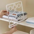 thumbnail image 2 of STRANDCHIC White Plastic Wardrobe Separators Shelf Organizer 2pcs for Home Use, 2 of 6
