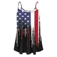 thumbnail image 3 of Womens American Flag Tank Tops Sleeveless Spaghetti Straps Flowy Shirts Casual Summer 4th of July Retro Blouses, 3 of 4