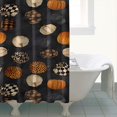 thumbnail image 4 of Patterned Pumpkins Halloween Pattern Shower Curtain 72"x84" ,Bathroom Decorative Shower Curtains Set with 12 Hooks,Modern Waterproof Washable Shower Curtain, 4 of 6