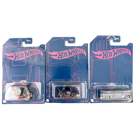 Hot Wheels 2022 Blue and Pink 54th Anniversary Set of 3