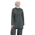 thumbnail image 2 of Seam Detailed Hooded Tracksuit Set Granite, 2 of 5